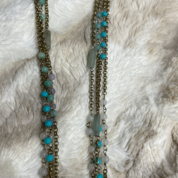 Adjustable chain and bead necklace - Picture 6 of 9